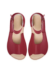 Sandals extra flexible barefoot bordo