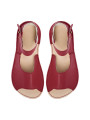 Sandales barefoot extra flexible bordo