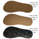 Sandals extra flexible barefoot bordo