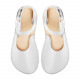 ballerina barefoot sandals flex bianco