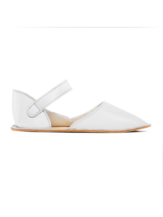 ballerina barefoot sandals flex bianco