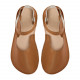 Ballerine barefoot sandales extra flexible brandy