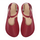 ballerina barefoot sandals extra flexible bordo