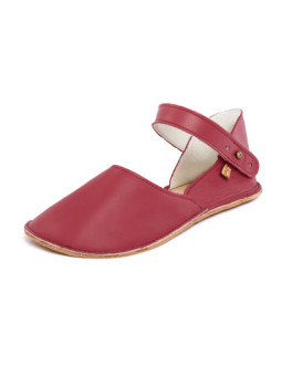 Ballerine barefoot sandales extra flexible bordo