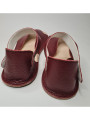 Sandales barefoot extra flexible bordo