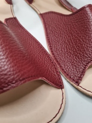 Sandales barefoot extra flexible bordo