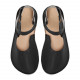 Ballerine barefoot sandales extra flexible nero