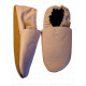 Soft leather slippers - cameo