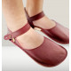 baletka extra flexibilné barefoot sandále bordo