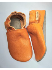 chaussons souples en cuir pour les enfants et les adultes, doublure chaude
