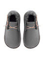 barefoot moccasins leather autumn spring woman man
