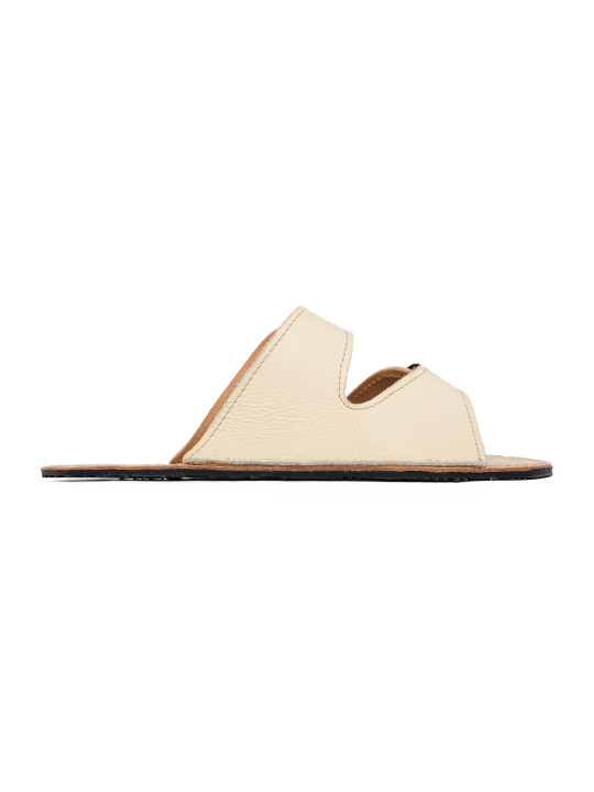 sandales barefoot cuir été femme homme double boucles