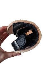 Sandales ajustables trois boucles en cuir barefoot femme homme