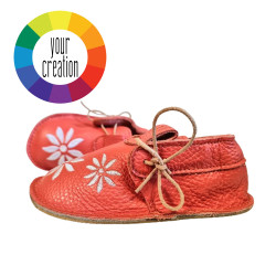 Moccasins - embroidered flower