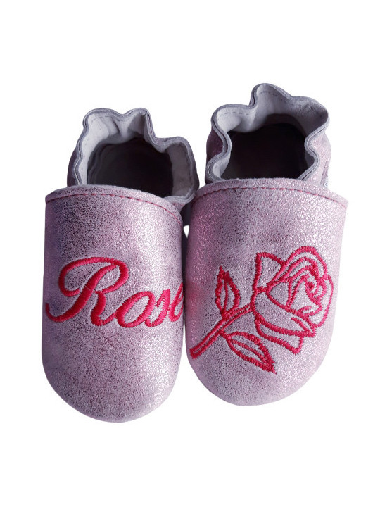 Chaussons cuir à personnaliser
