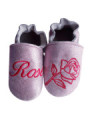 Chaussons cuir à personnaliser