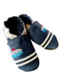 Chaussons cuir à personnaliser