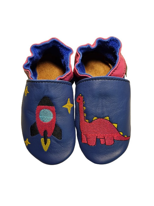 Chaussons cuir à personnaliser