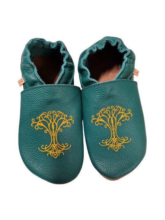 Chaussons cuir à personnaliser