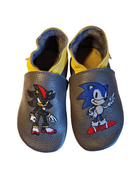 Chaussons cuir à personnaliser