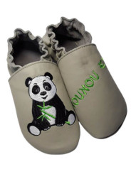 Chaussons cuir à personnaliser