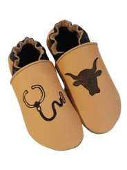 Chaussons cuir à personnaliser
