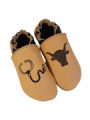 Chaussons cuir à personnaliser