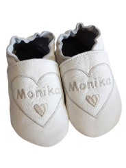 Chaussons cuir à personnaliser