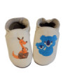 Chaussons cuir à personnaliser