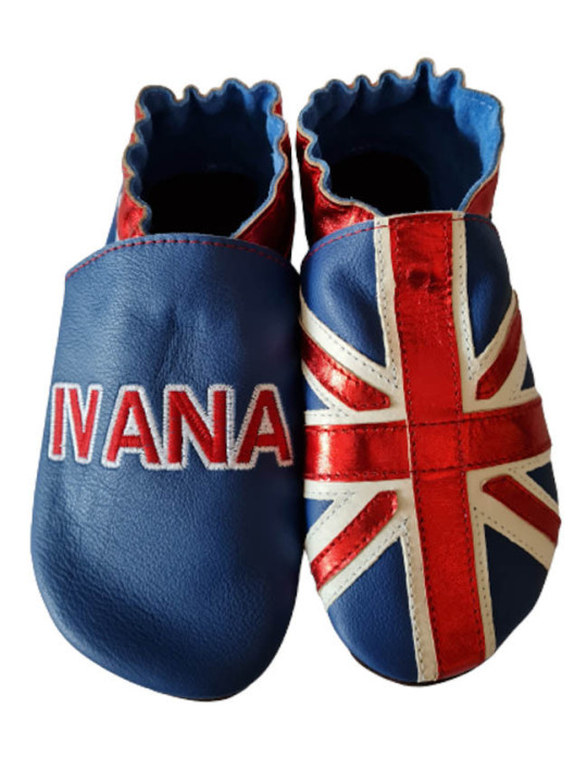 Chaussons cuir à personnaliser