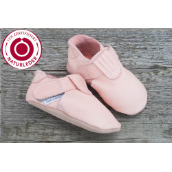 Organic Zippy slippers - paloma/olifant