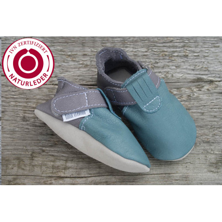 Organic Zippy slippers - paloma/olifant