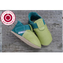 Organic Zippy slippers - pisello/karibik