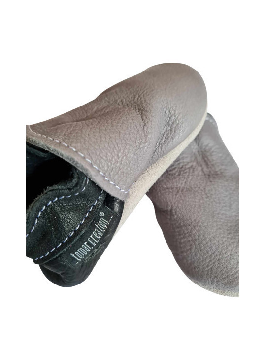 Organic leather slippers -