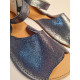 Sandals barefoot glitter blue