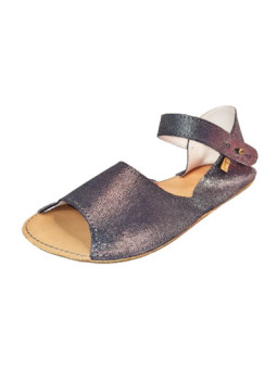 sandále barefoot trblietavá modra