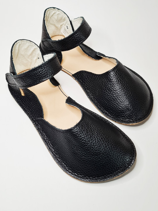 ballerina barefoot sandals extra flexible nero