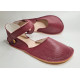 ballerina barefoot sandals extra flexible bordo