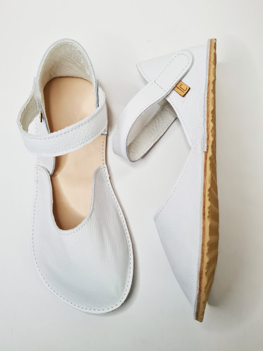 baletka extra flex barefoot sandále bianco