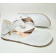 ballerina barefoot sandals flex bianco