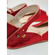 Ballerine barefoot sandales extra flexible rosso fueco