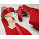 Ballerine barefoot sandales extra flexible rosso fueco