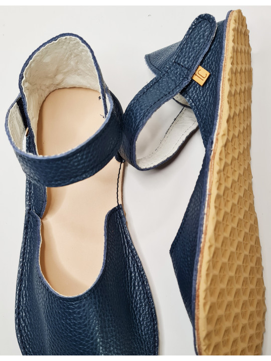 ballerina barefoot sandals extra flexible blu marino