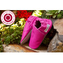 Organic leather slippers - purpur