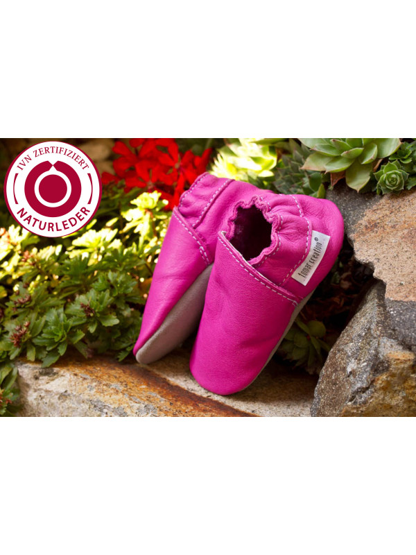 Chaussons cuir bio - Miss piggy