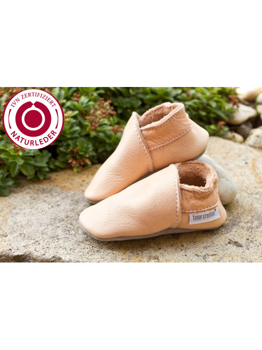 Organic leather slippers - tara