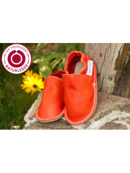 Vegetable tanned leather barefoot shoes • Kids & adults 18–48 • TC