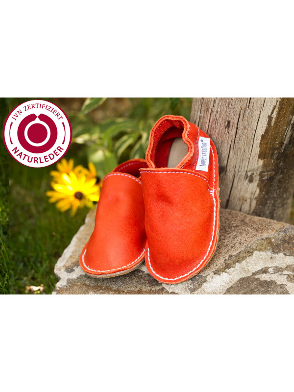 Vegetable tanned leather barefoot shoes • Kids & adults 18–48 • TC