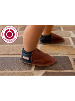 Organic leather shoes – coconut