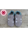 Chaussons été cuir bio grey